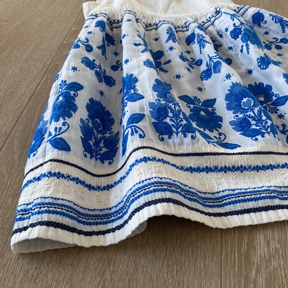 Florence Fancy girls dress! Blue / white dress! Size 4Y - Picture 2 of 7